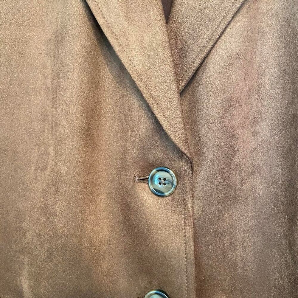 J.Jill faux suede jacket oversized longline blazer - Picture 2 of 5